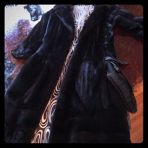 Full length authentic mink coat